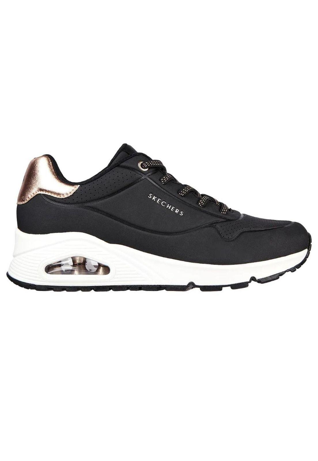 Zapatilla Mujer Uno Negro Skechers-0