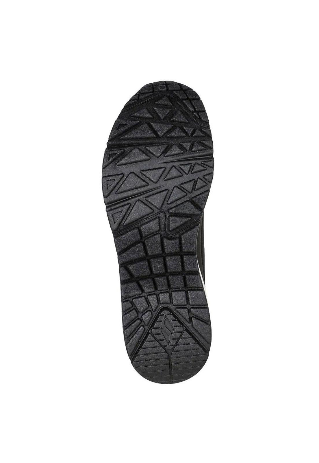 Zapatilla Mujer Uno Negro Skechers-3