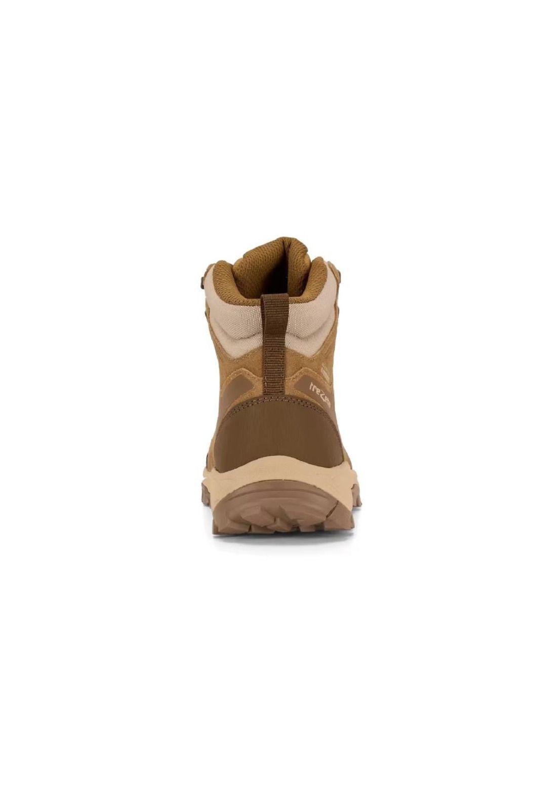 Botín Outdoor Mujer Thunder Cuero Mid Café Trezeta-2