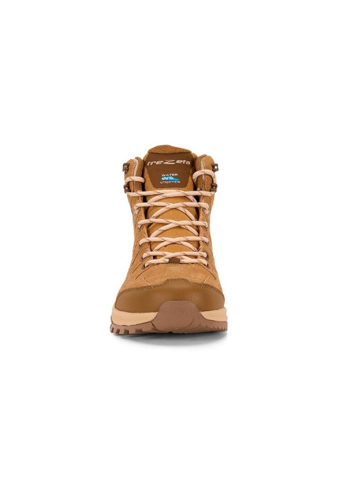 Botín Outdoor Mujer Thunder Cuero Mid Café Trezeta-5