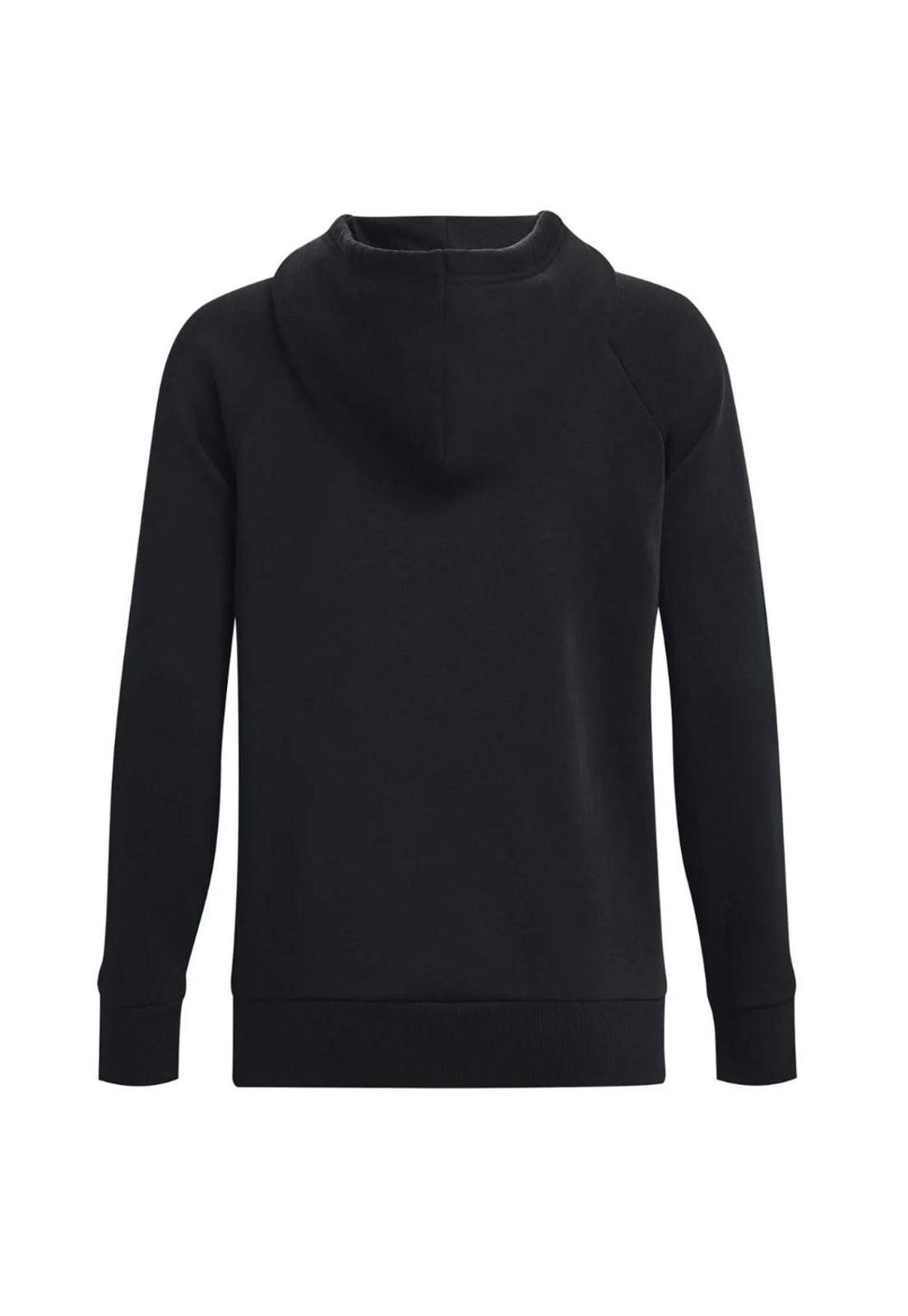 Polerón Mujer Rival Fleece Big Logo Negro Under Armour-1