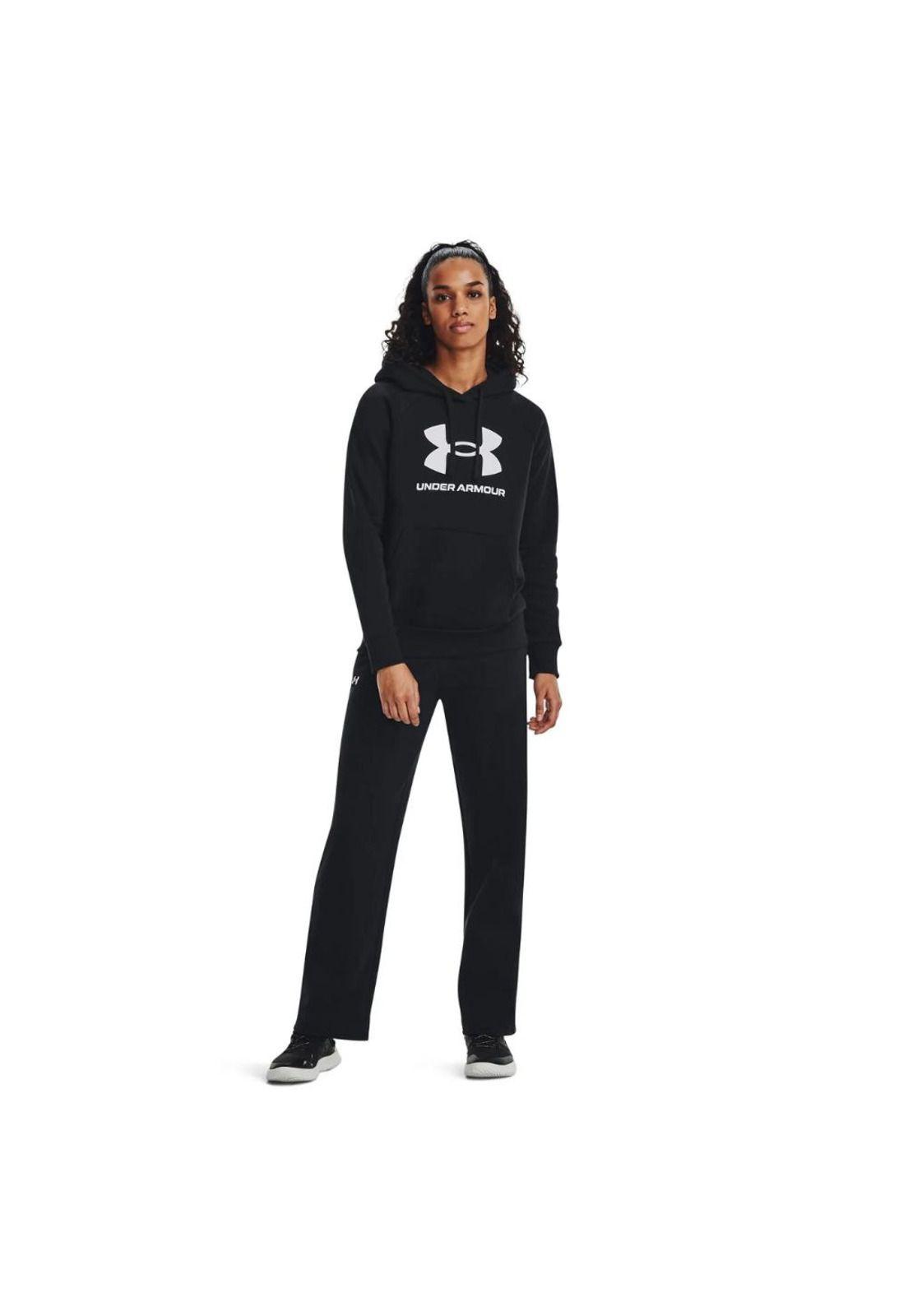Polerón Mujer Rival Fleece Big Logo Negro Under Armour-3