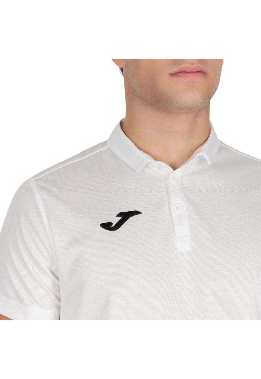 Polera Polo Hombre Hobby Blanco Joma-2