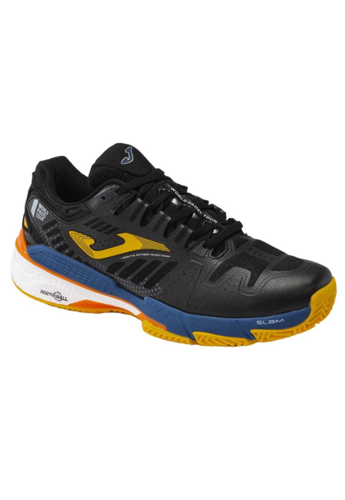 Zapatilla Pádel Hombre Slam Negro Joma-1