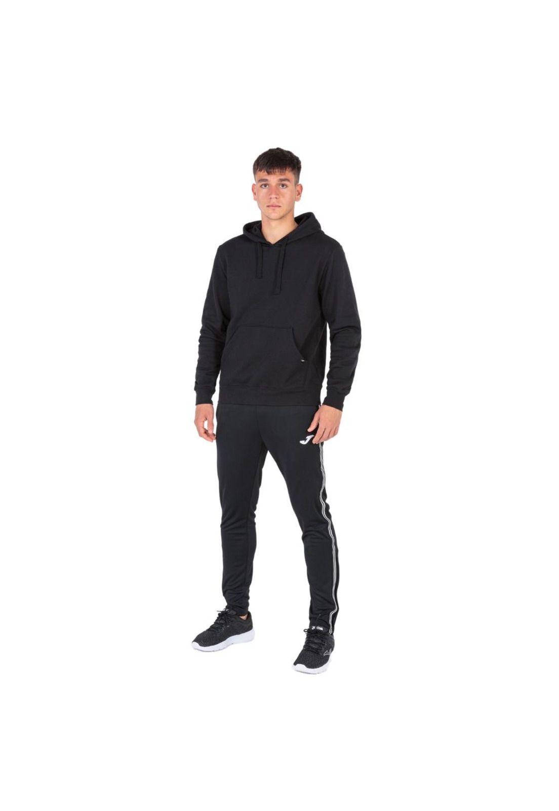 Polerón Hoodie Hombre Montana Negro Joma-3
