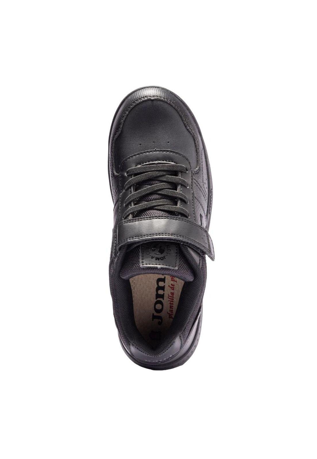 Zapatilla Escolar Kids Harvard Negro Joma-2
