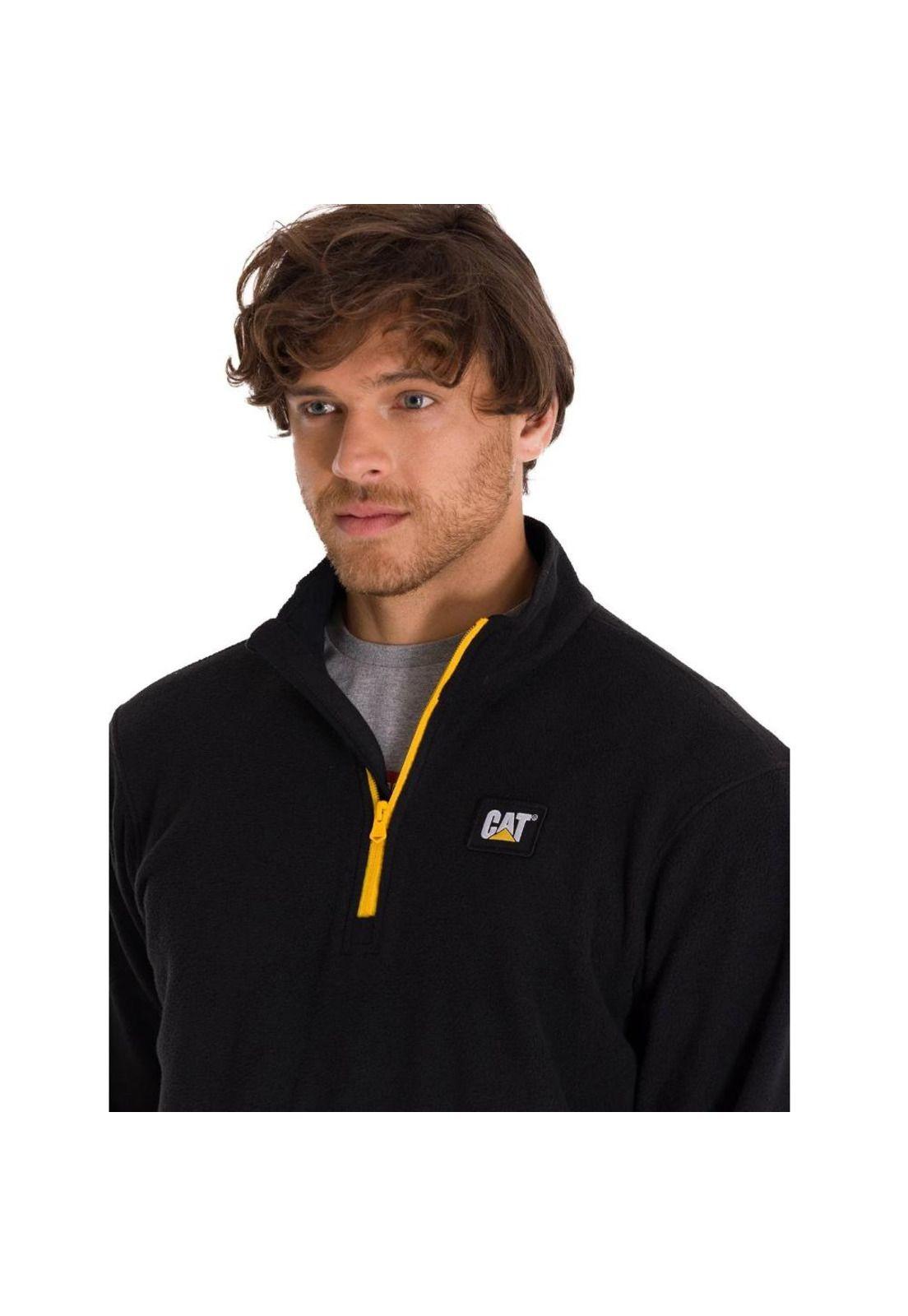 Polar Hombre Microfleece Quarter Zip Negro Cat-1