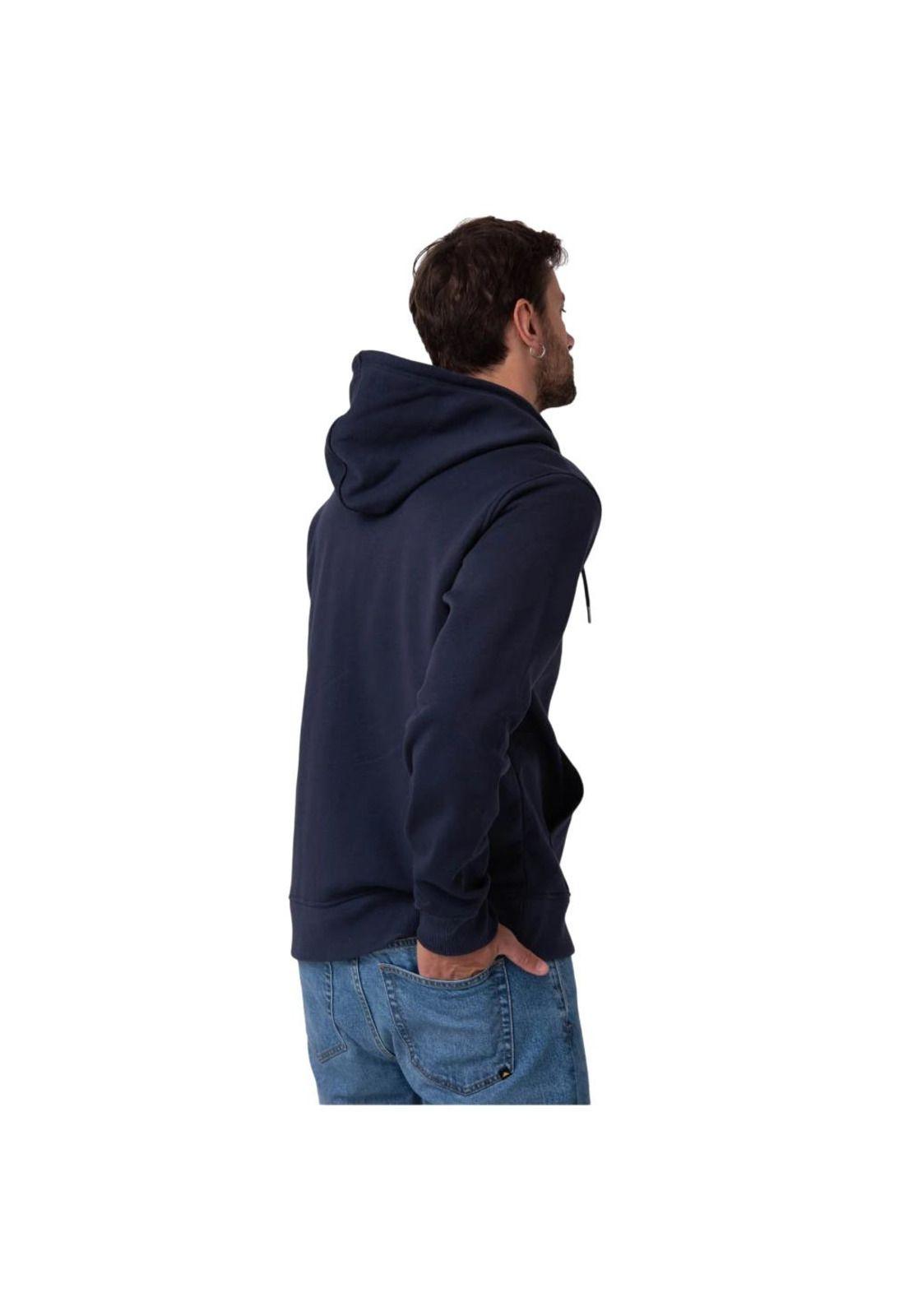 Polerón Hombre Patch Full Zip Azul Cat-2