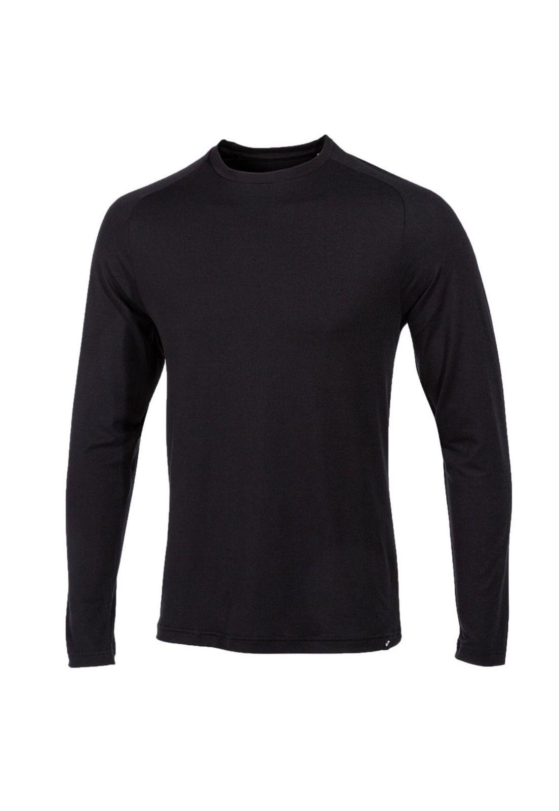 Polera Manga Larga Hombre Explorer Negra Joma-0