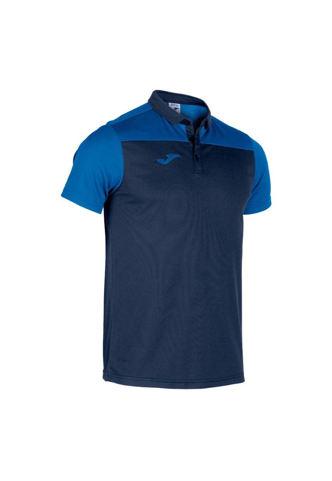Polera Polo Hombre Hobby II Azul Marino Joma-1