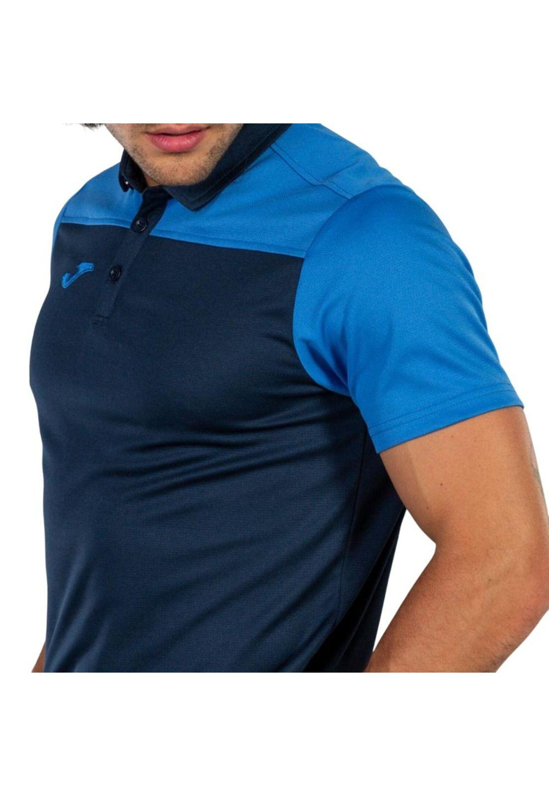 Polera Polo Hombre Hobby II Azul Marino Joma-2