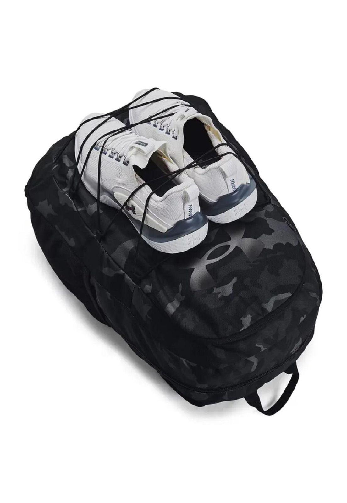 Mochila Hustle Sport Gris Camuflaje Under Armour-2
