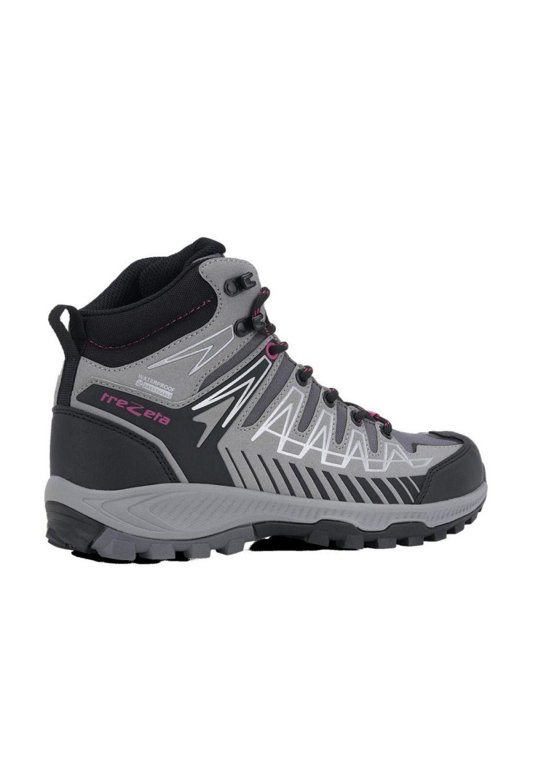 Botín Waterproof Mujer Thunder Mid Gris Fucsia Trezeta-1