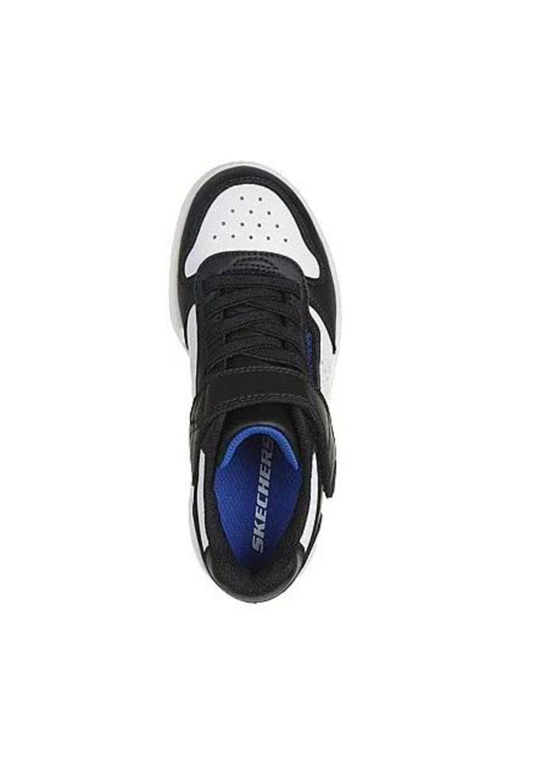 Zapatilla Niño Quick Street Blanco y Negro Skechers-2