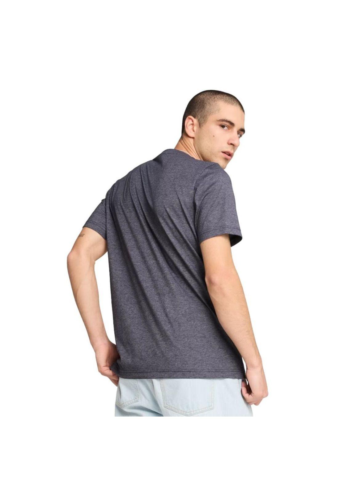 Polera Hombre ESS Jaspeado Azul Puma-2