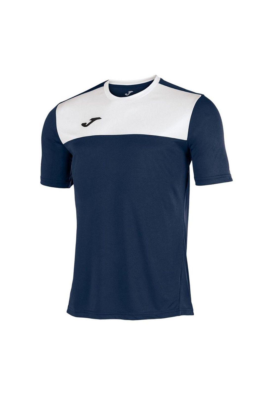 Polera Deportiva Hombre Winner Azul Marino Blanco Joma-0