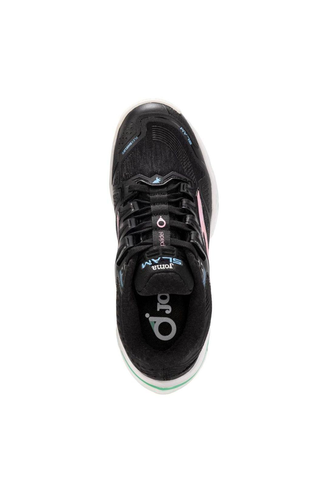Zapatilla Pádel Mujer Slam 25 Negro Joma-2
