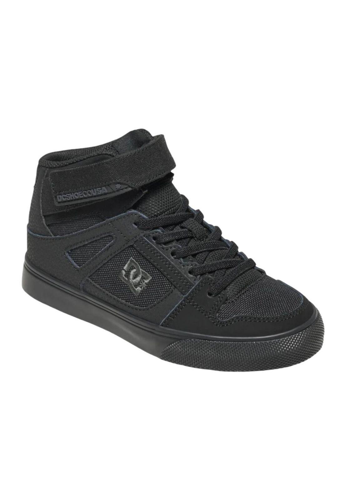 Zapatilla Kids Pure Hi Top Negro DC-1