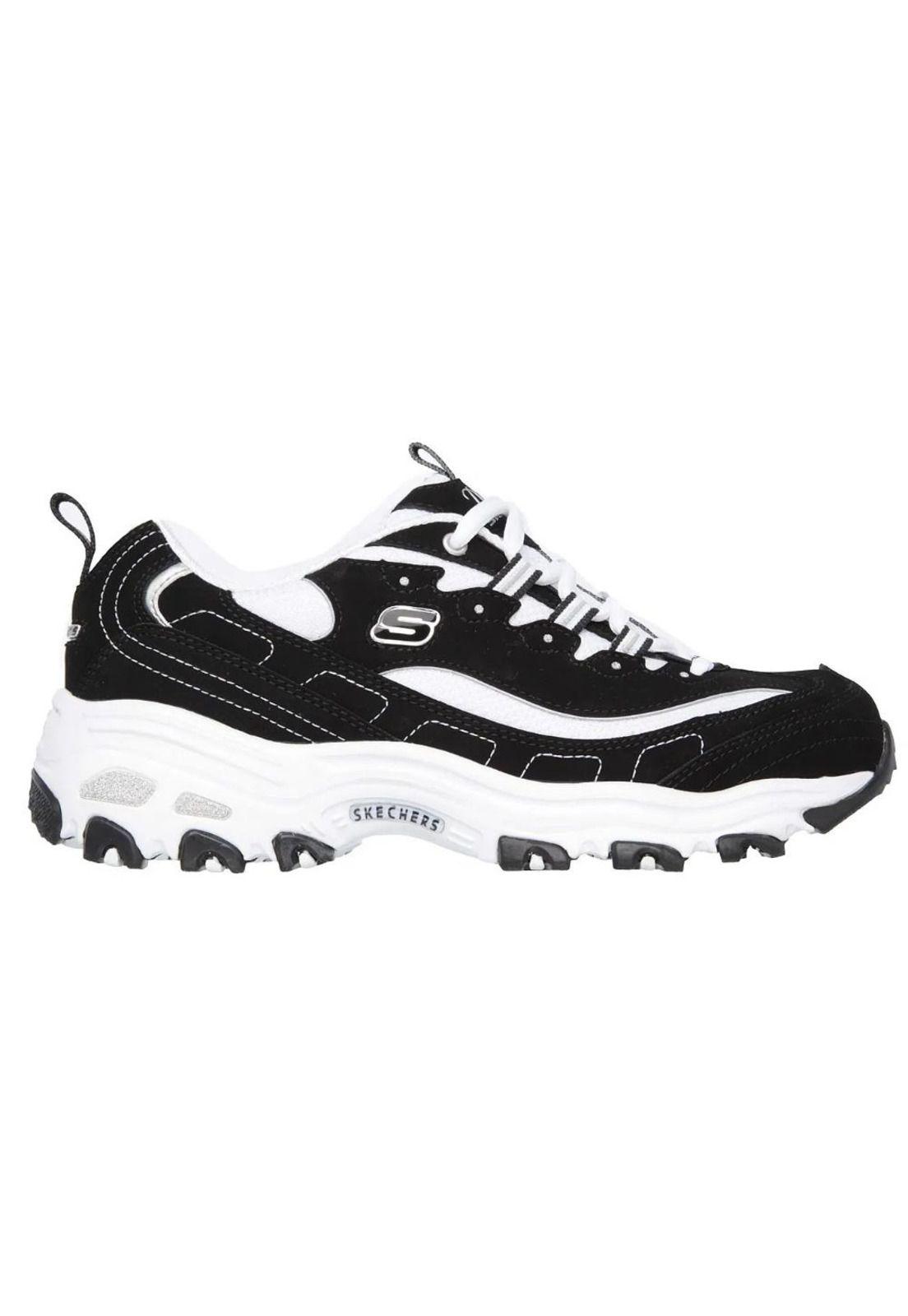 Zapatilla Mujer D lites Play On Negro Blanco  Skechers-0