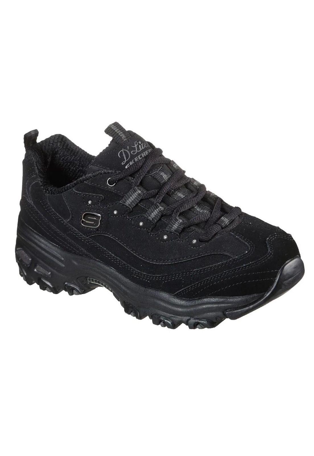 Zapatilla Mujer D'Lites Play On Negro Skechers-1