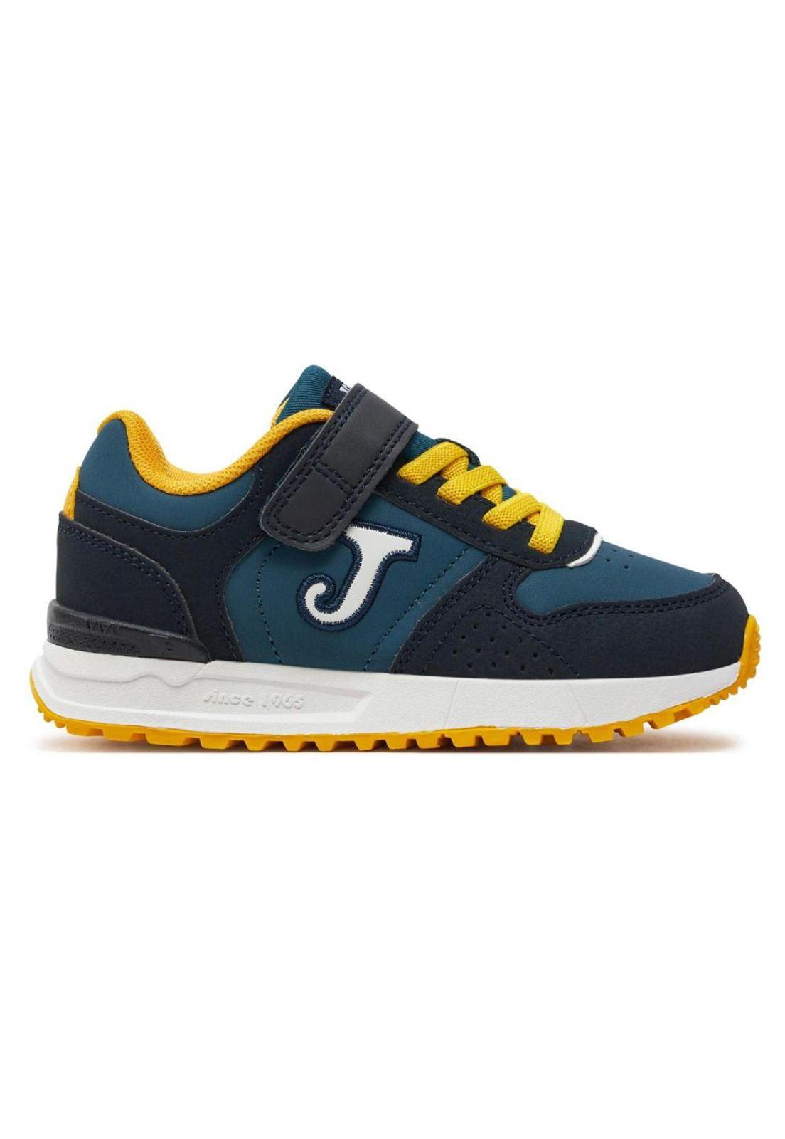 Zapatilla Kids Tornado Azul Petroleo Joma-0