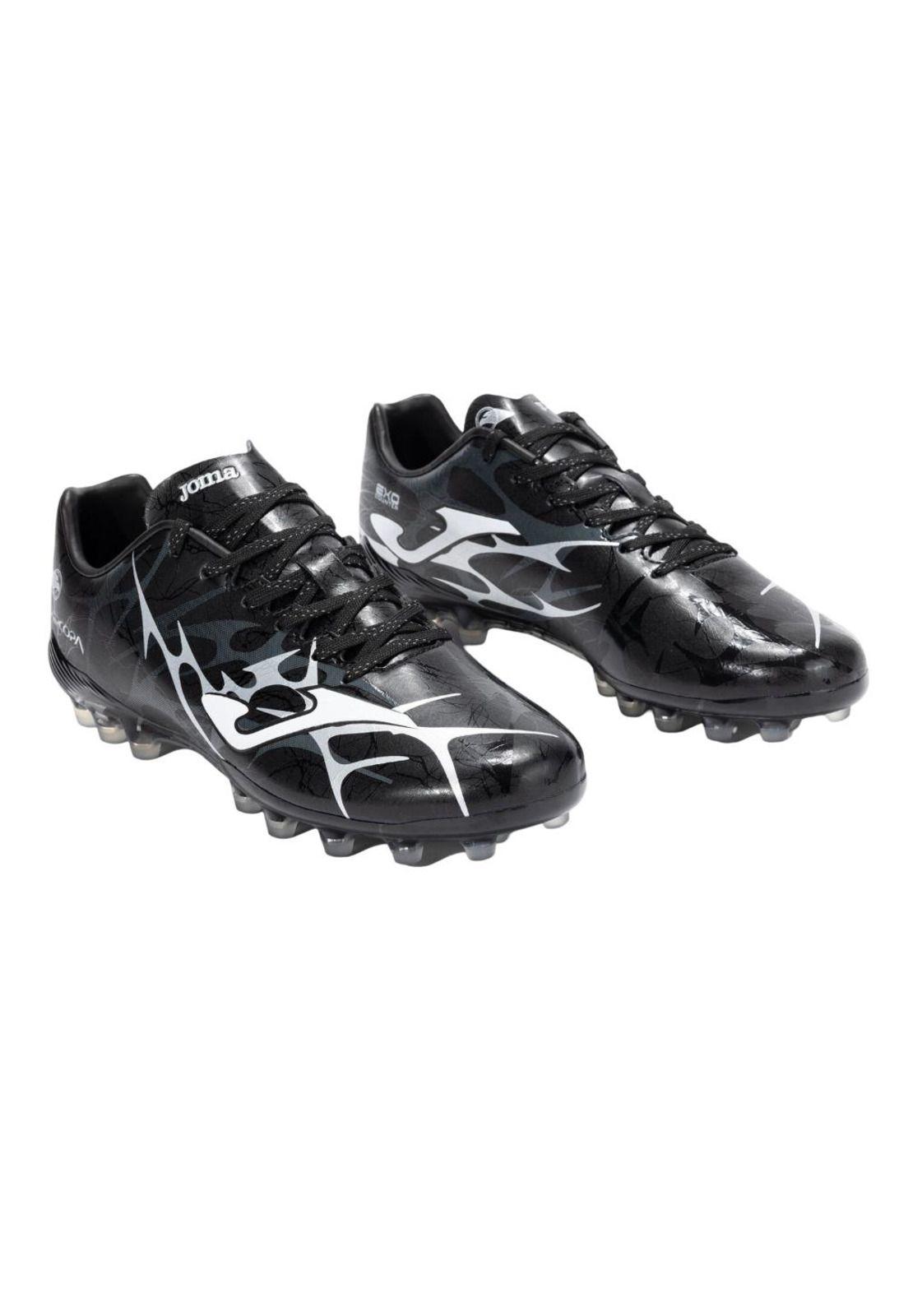 Zapatilla Fútbol AG Hombre Supercopa Negro Joma-1