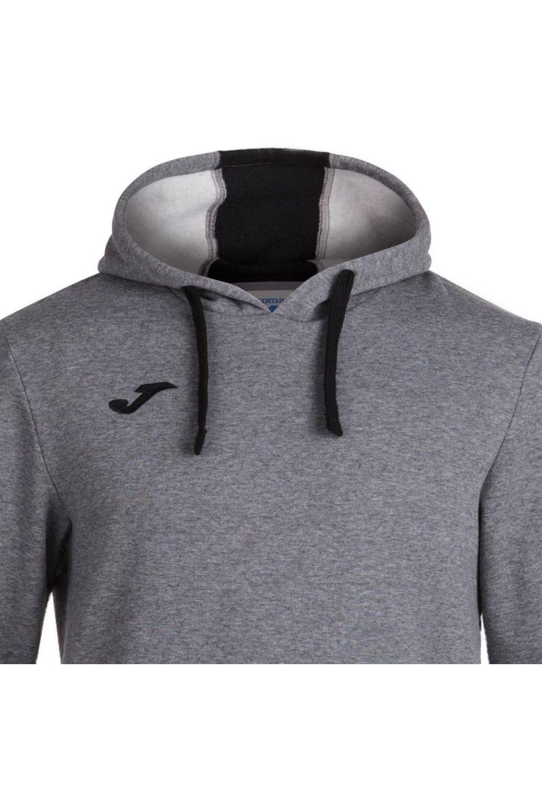 Polerón Hoodie Hombre Confort II Gris Joma-2