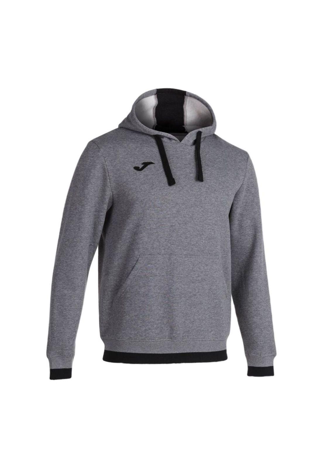 Polerón Hoodie Hombre Confort II Gris Joma-3