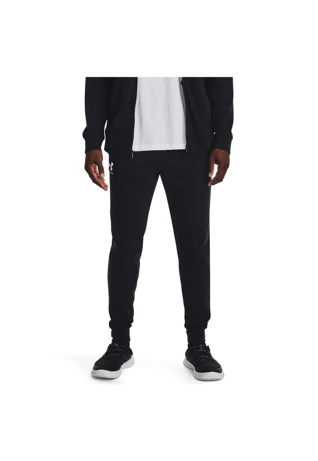 Pantalón Deportivo Hombre Rival Terry Negro Under Armour-2