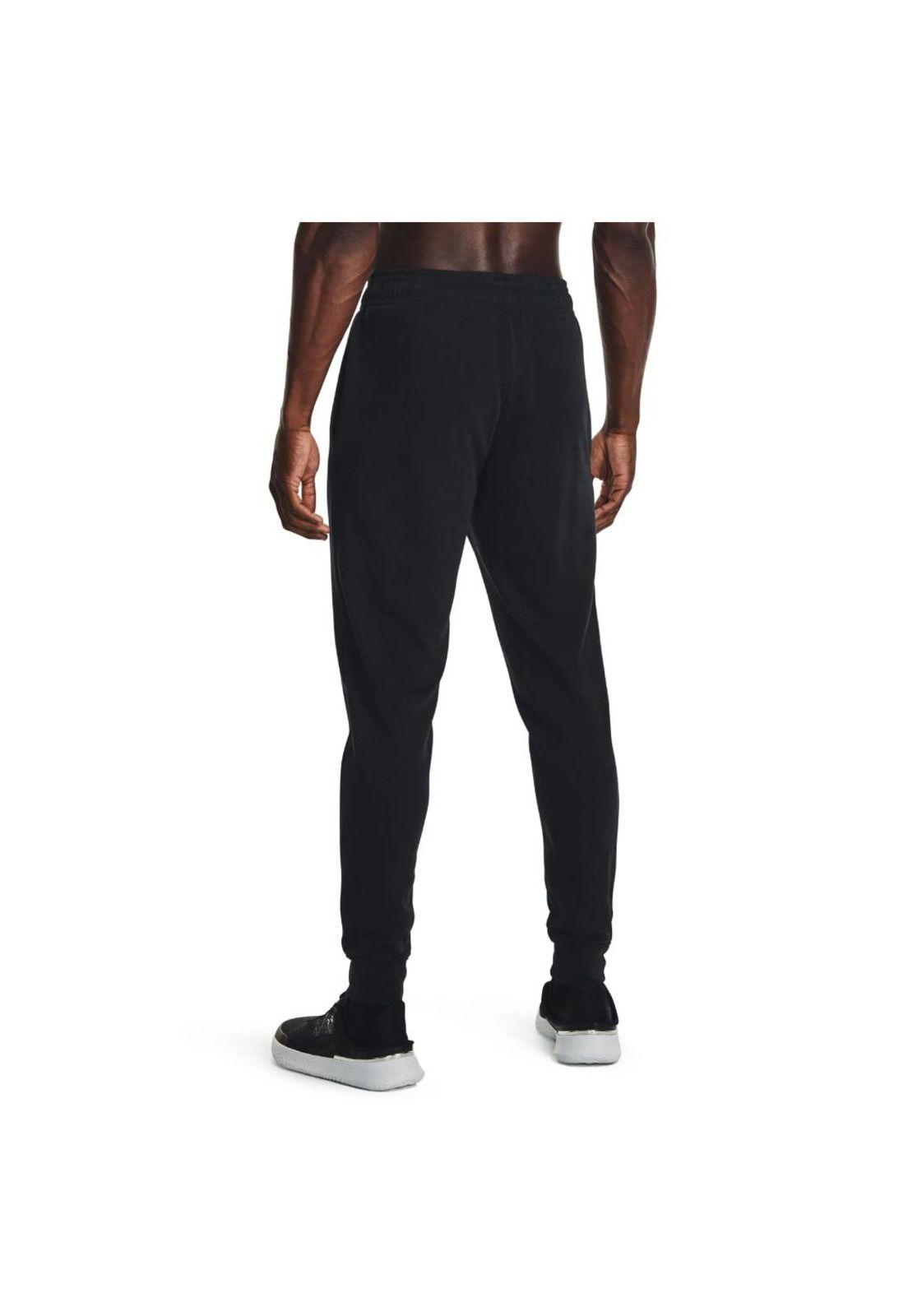 Pantalón Deportivo Hombre Rival Terry Negro Under Armour-3