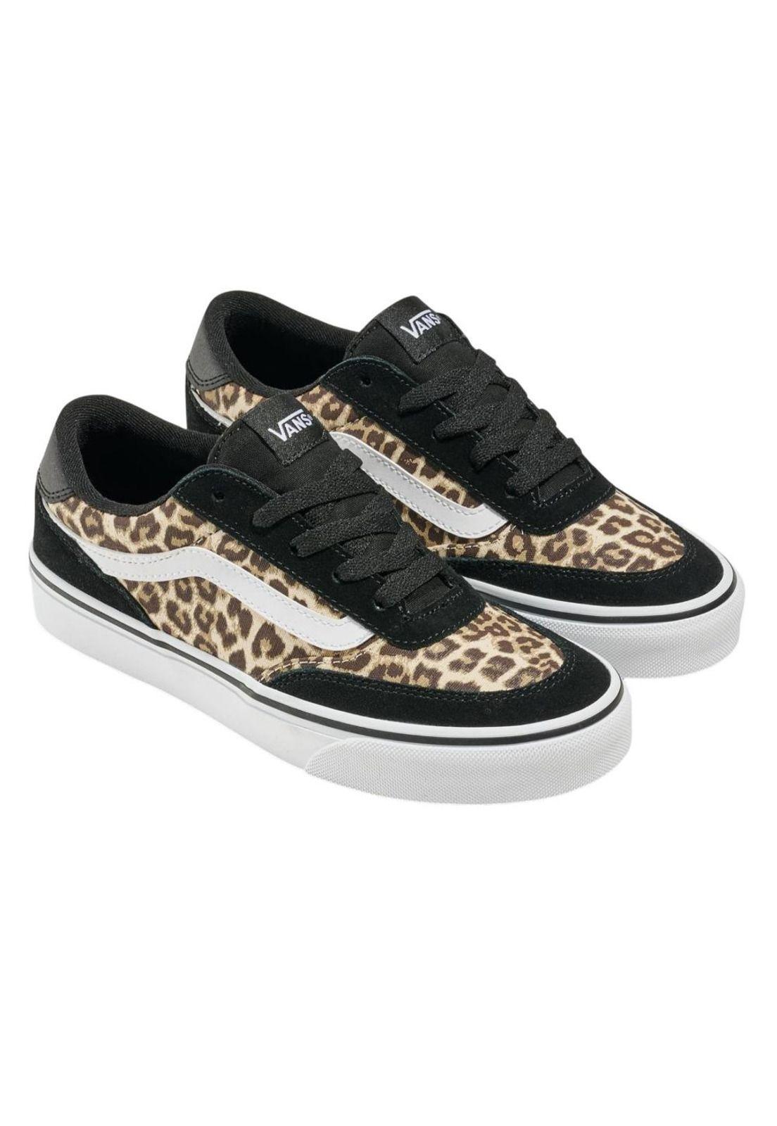 Zapatilla Mujer Broklyn LS Animal Print Oscuro Vans-1