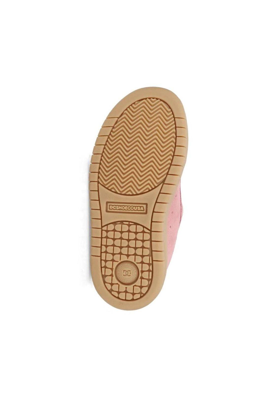 Zapatilla Kids Court Graffik SE Rosa DC-3