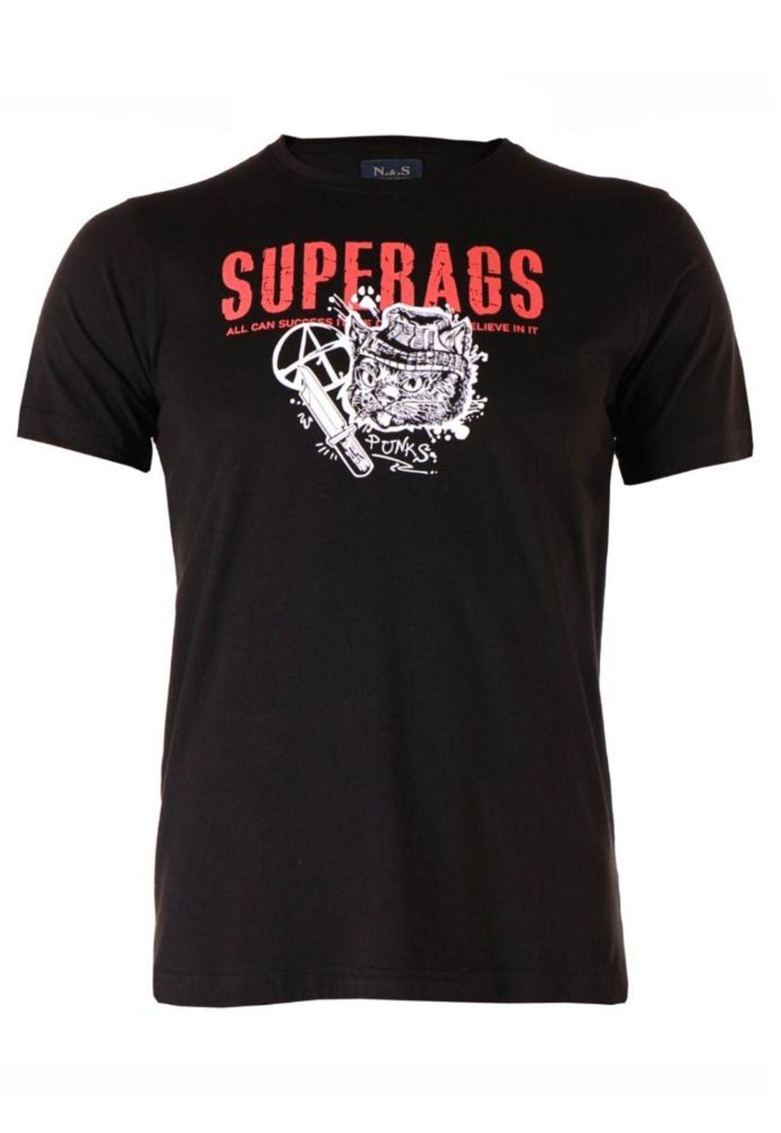 Polera Hombre Cats New Wood-0