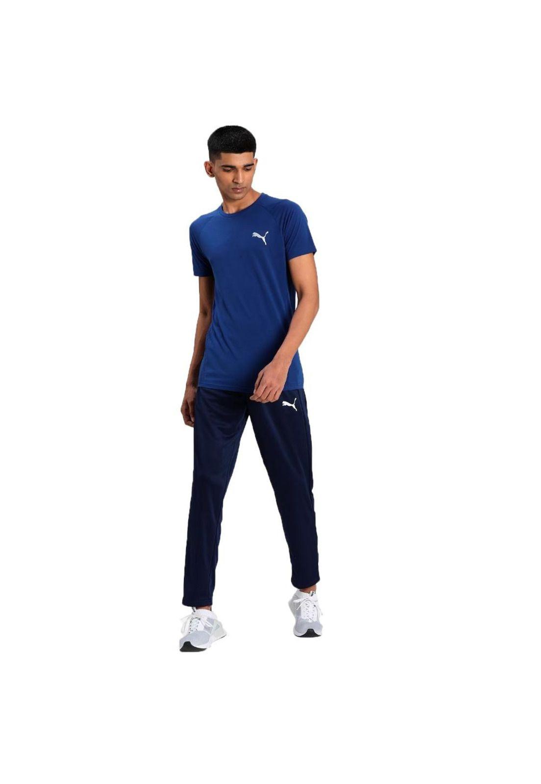Pantalón Deportivo Hombre Active Tricot Azul Puma-4