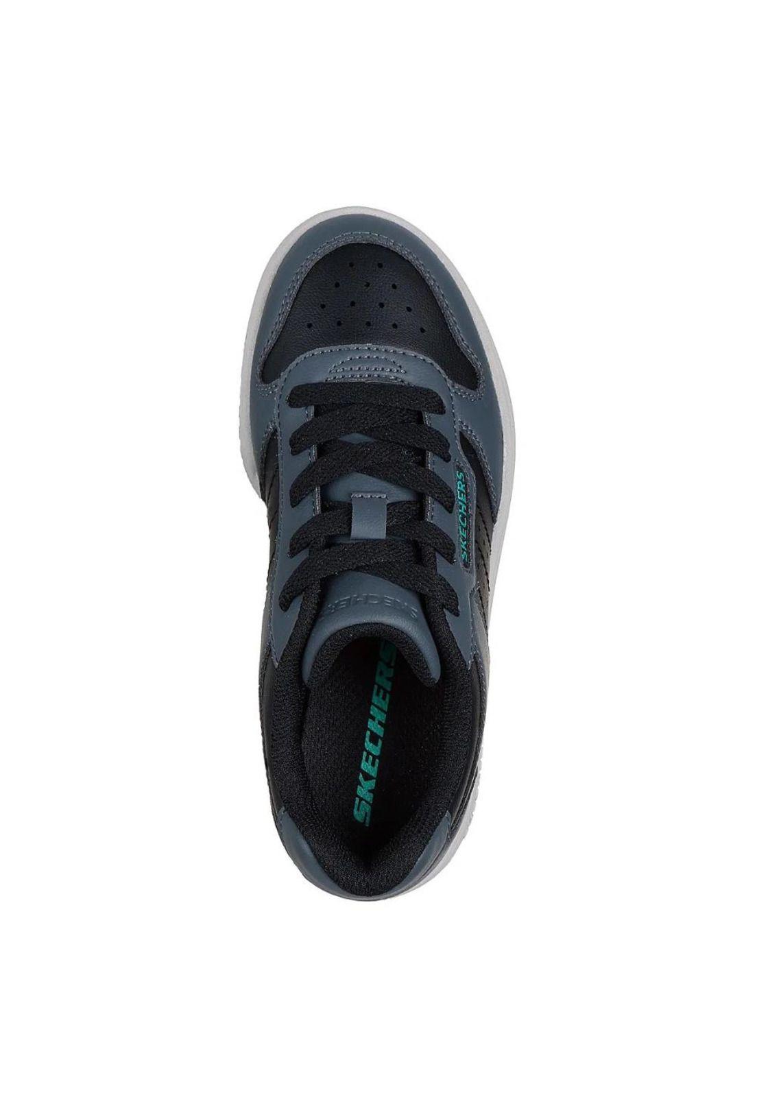 Zapatilla Kids Quick Street Vorton Gris Skechers-2