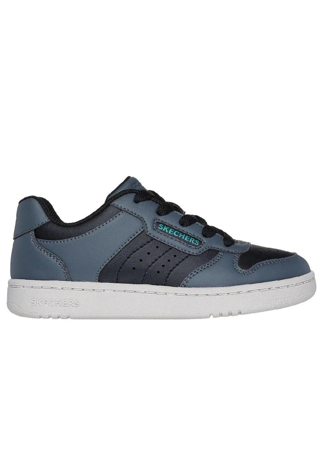 Zapatilla Kids Quick Street Vorton Gris Skechers-0