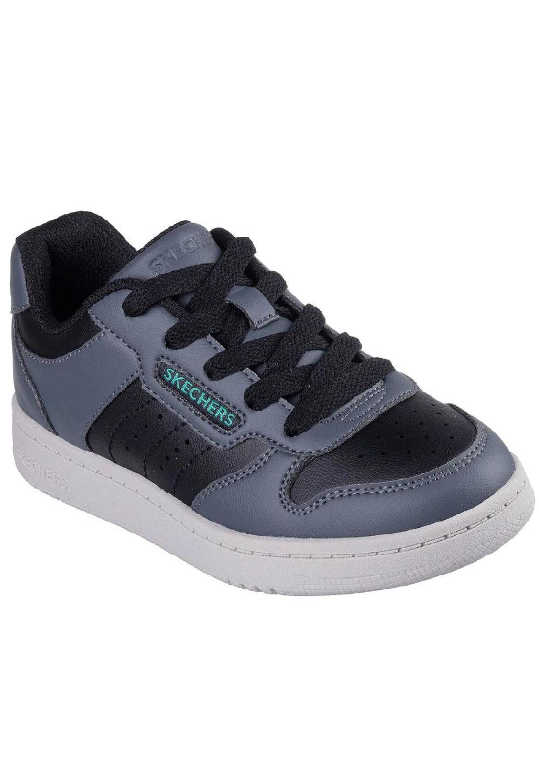 Zapatilla Kids Quick Street Vorton Gris Skechers-1
