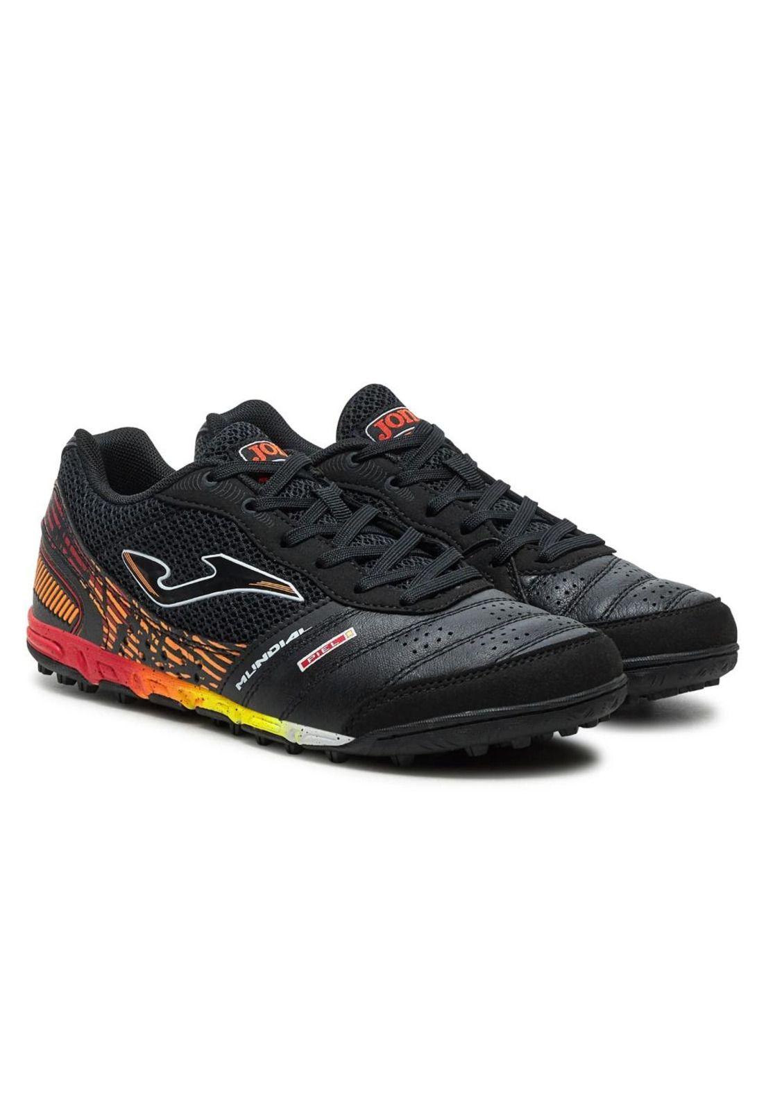 Zapatilla Fútbol Turf Hombre Mundial Negro Multicolor Joma-1