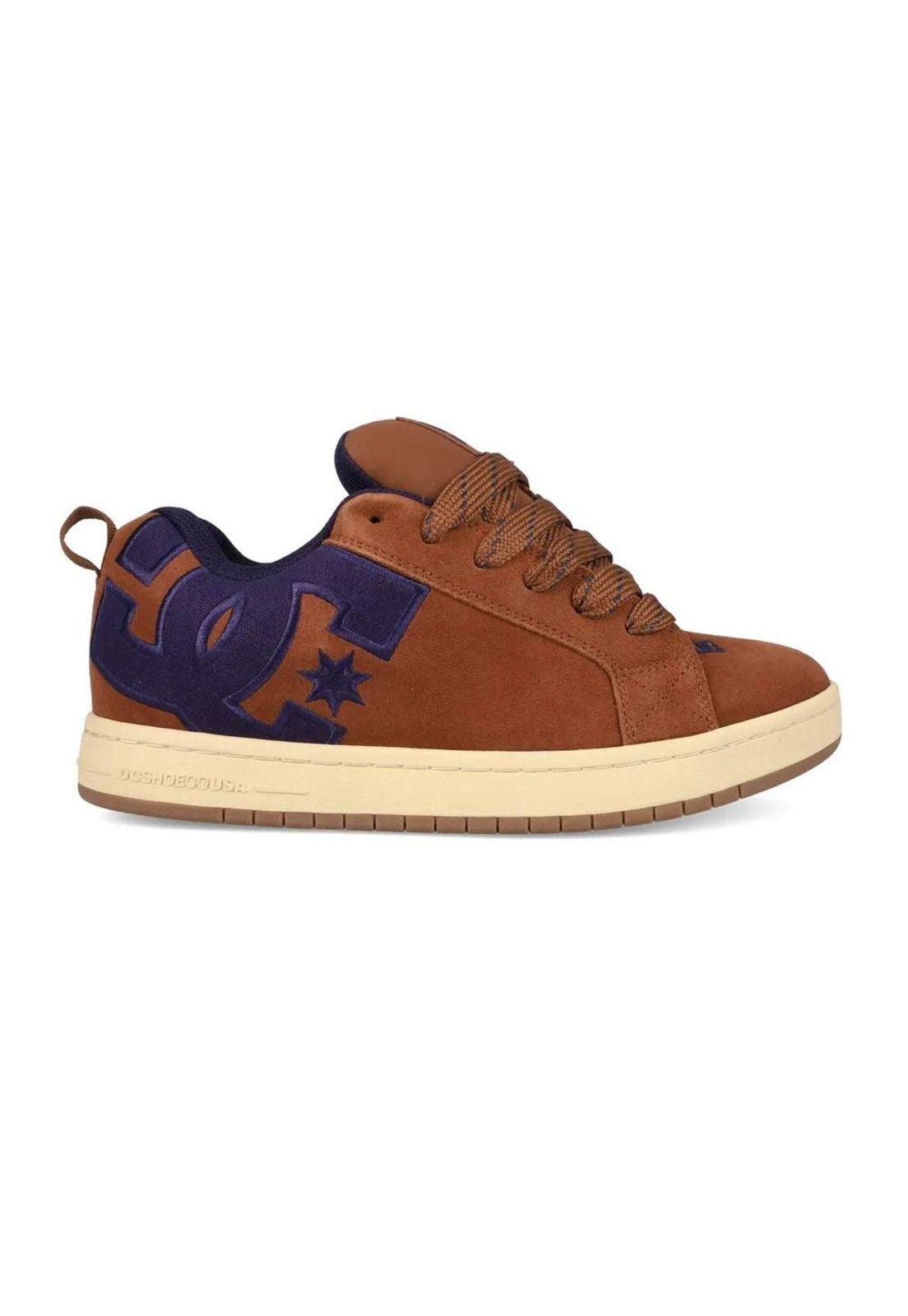 Zapatilla Hombre Court Graffik SE Café Azul DC-0