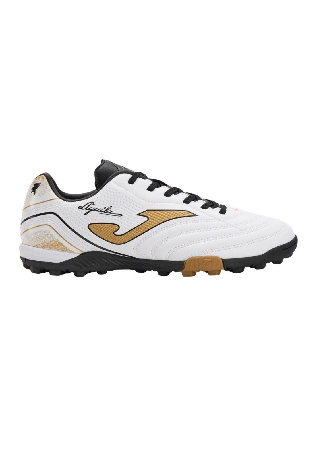 Zapatilla Fútbol Turf Hombre Aguila Blanco Oro Joma-0
