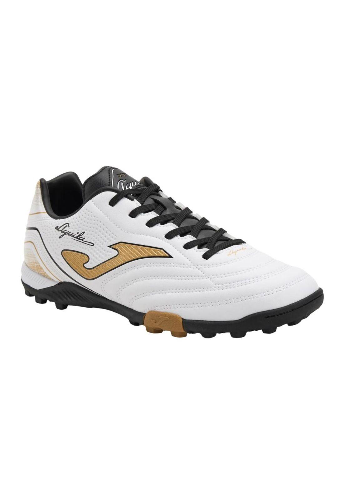 Zapatilla Fútbol Turf Hombre Aguila Blanco Oro Joma-1