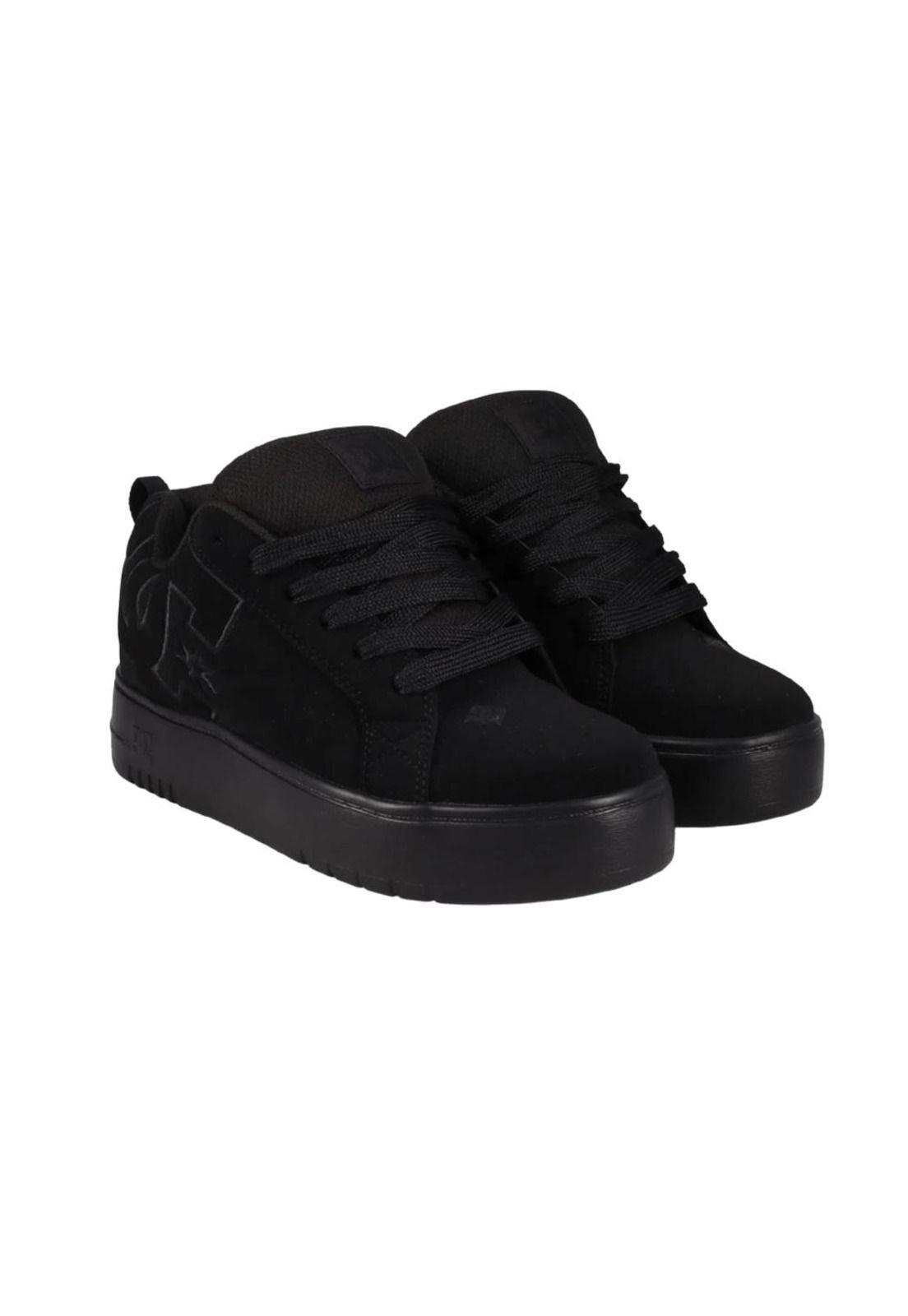 Zapatilla Urbana Mujer Court Graffik Plataform Negro DC-1