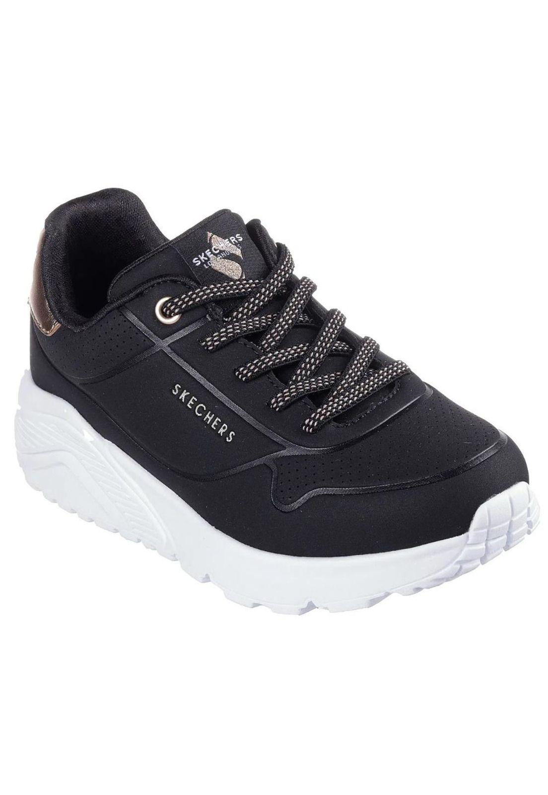 Zapatilla Kids Uno Lite Negro Skechers-1