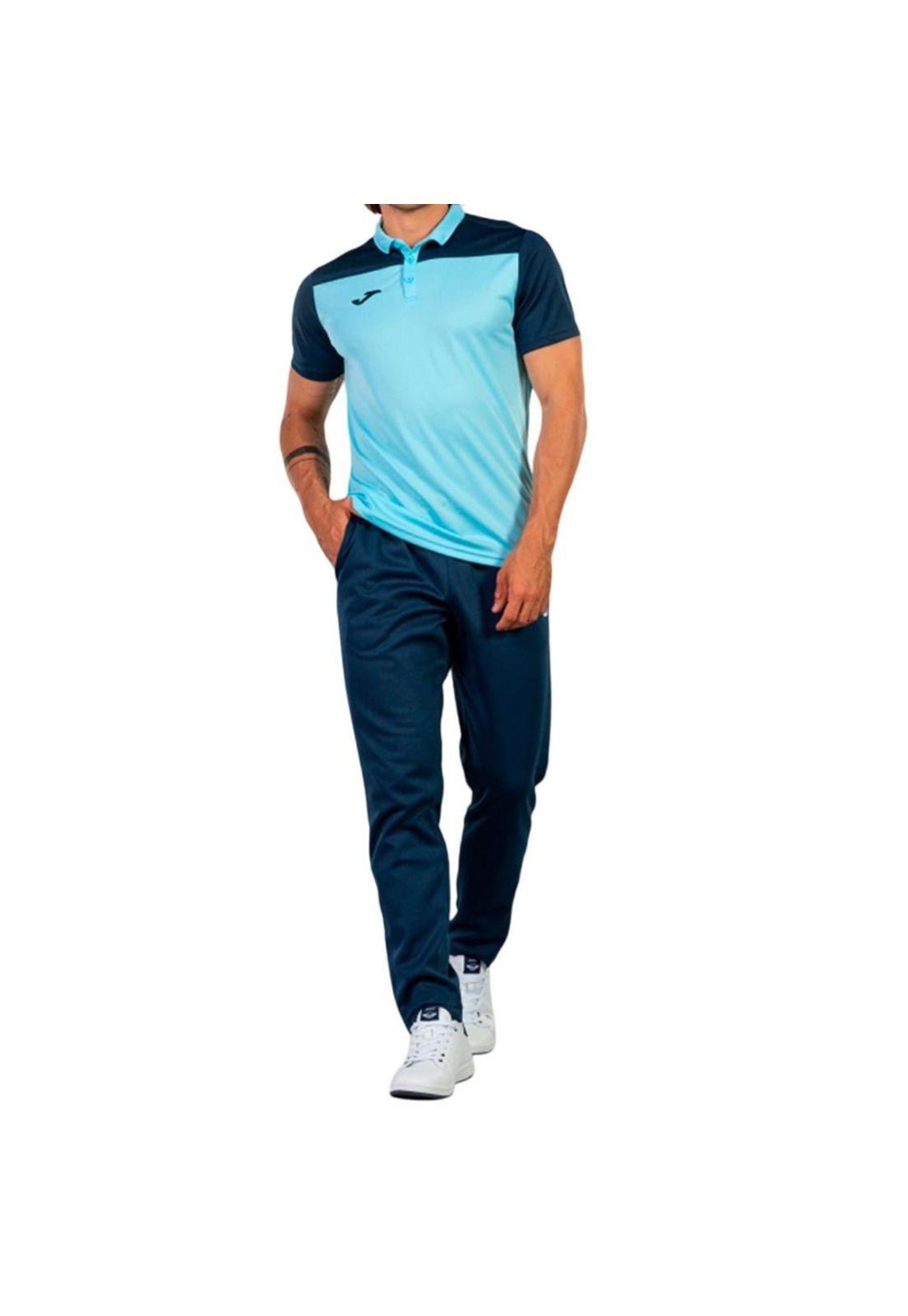 Polera Polo Hombre Hobby II Azul Navy Joma-1