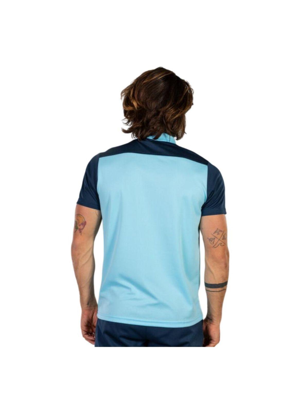 Polera Polo Hombre Hobby II Azul Navy Joma-2