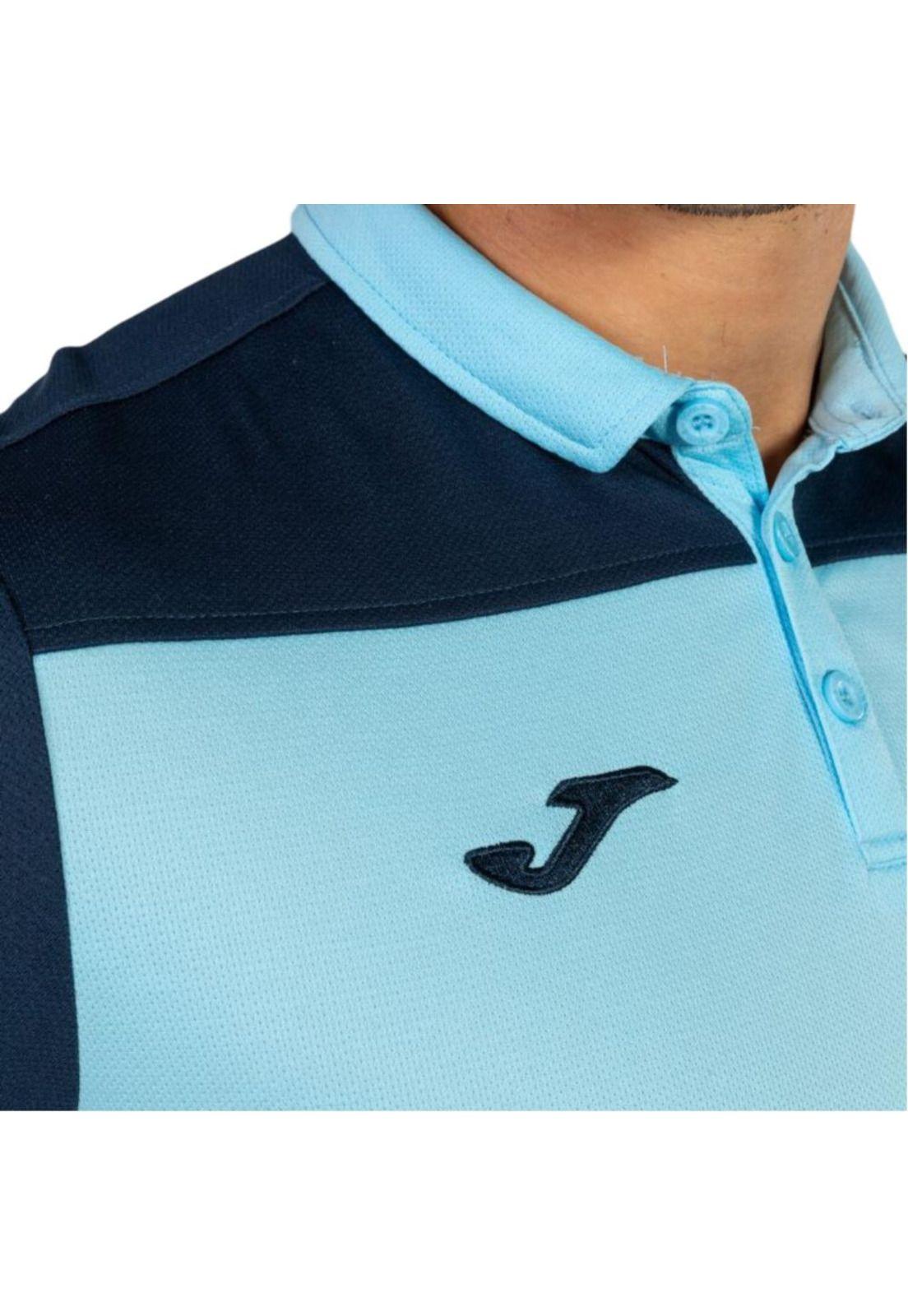Polera Polo Hombre Hobby II Azul Navy Joma-4