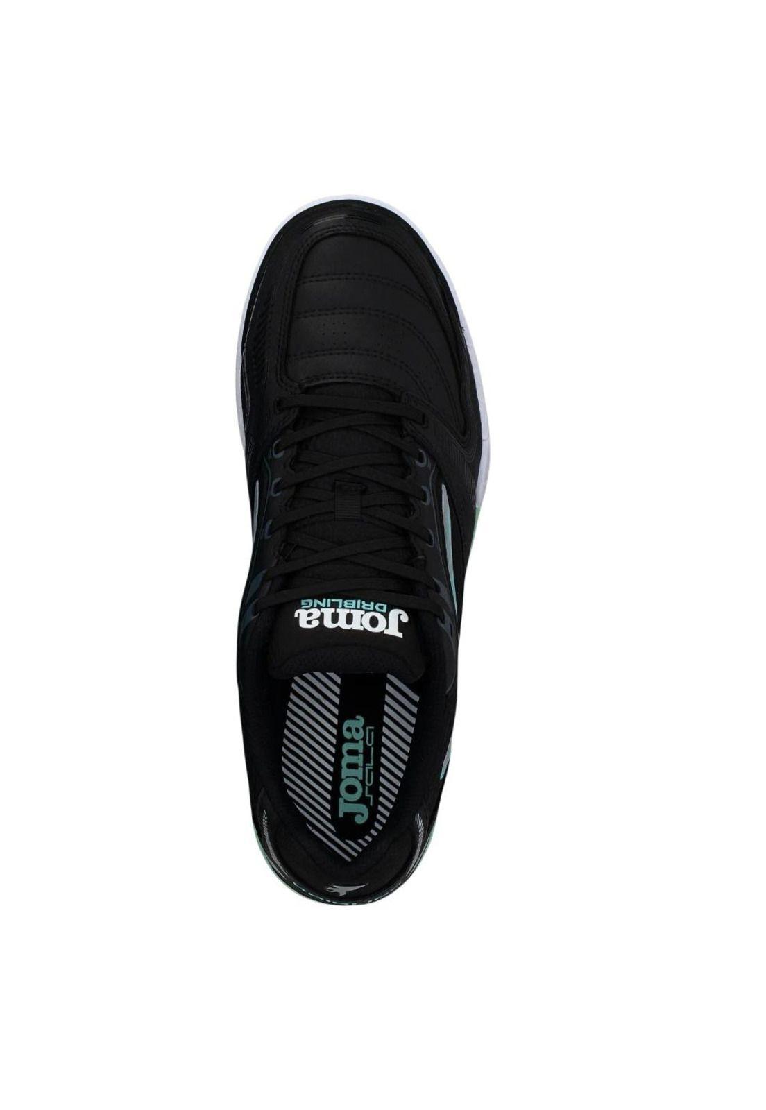 Zapatilla Fútbol Sala Hombre Dribling Negro Naranjo Joma-2