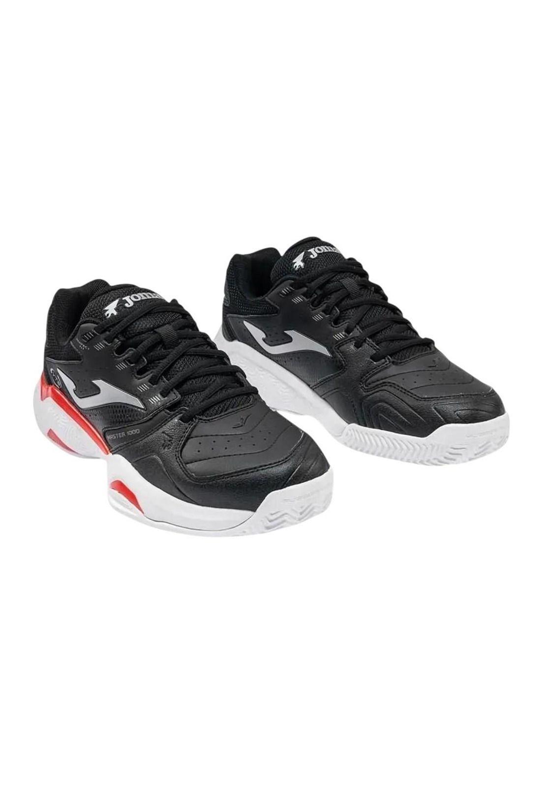 Zapatilla Pádel Hombre Master 1000 Negro Rojo Joma-1