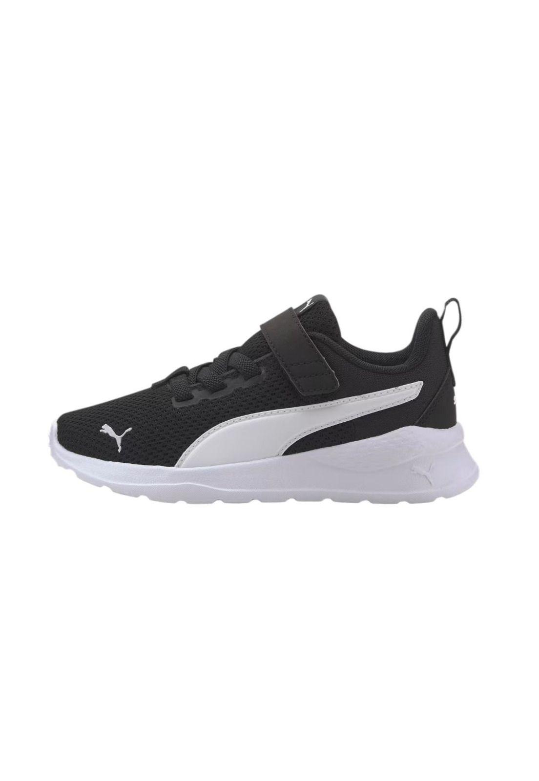 Zapatilla Kids Velcro Anzarun Lite  Negro Blanco Puma-0