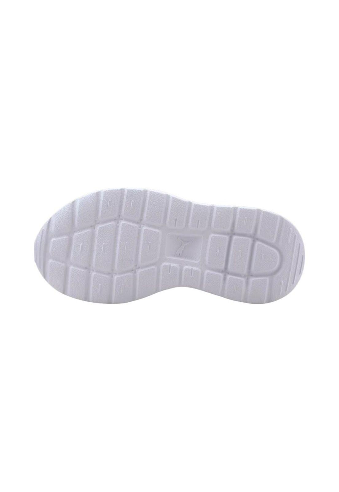 Zapatilla Kids Velcro Anzarun Lite  Negro Blanco Puma-3